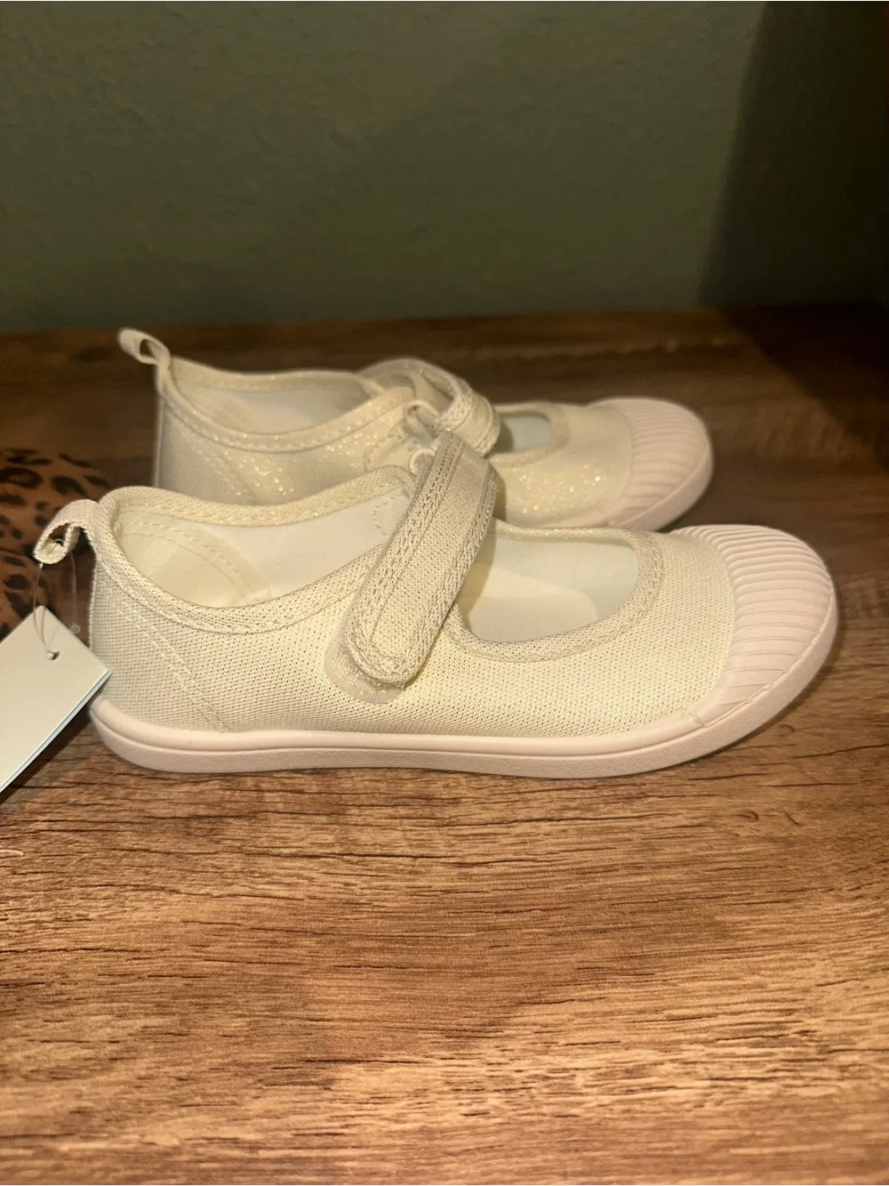 Cat & Jack Girls' Leopard Mary Janes and Cream Mary Janes